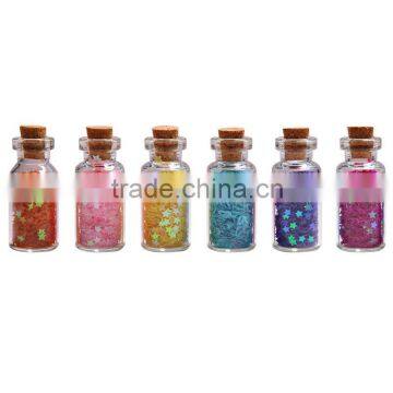 Colourful Nail Art Decoration accessory in hollow star and heart shape.Size: 0.6-0.8mm.caviar nails