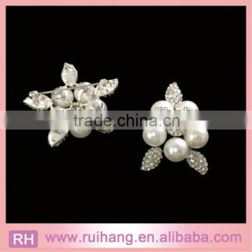 Wholesale rhinestone crystal brooch for wedding bridal Bouquet flower brooch pin