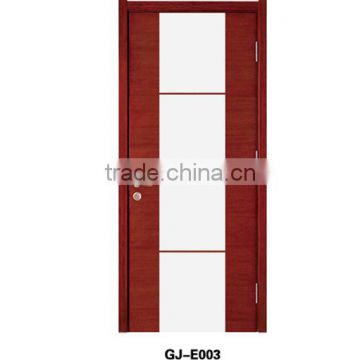 6mm MDF Wood Door Leaf PVC Bathroom Wooden Door Design