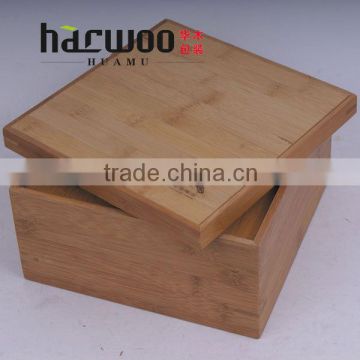 Ecological recyclable bamboo box ,bamboo storage box