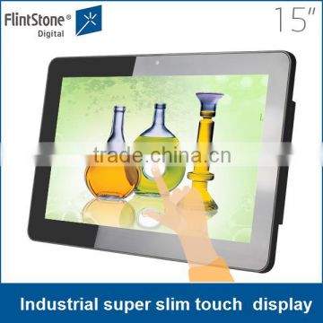 15,19, 22 inch super slim dual-core touch POS android digital signage totem kiosk