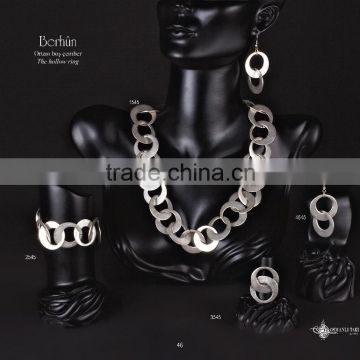 Fashion turkish style silver plated necklace Berhun 1545