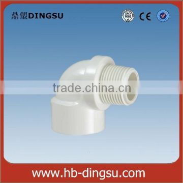 BS4346 PVC Pipe Fittings 1/2"-1" White PVC Male and Female Elbow