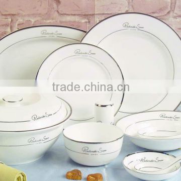 pure white high quality china dinner plates