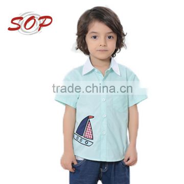 Boy shirts factory in China short sleeve polo shirt for children
