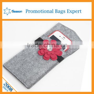 Factory best sellingnew Material wool felt bags for phone