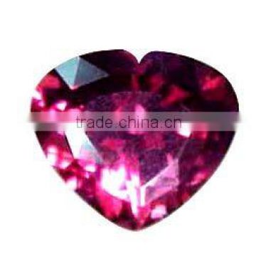 Rhodolite Garnet Faceted Heart