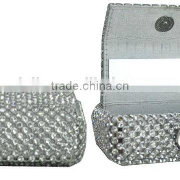 2015 Fashion Shiny Ladies Cosmetic Case Silver Diamanted 618A140008
