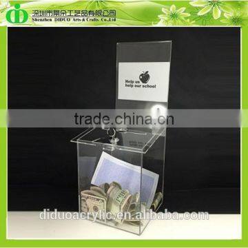 DDD-0163 Trade Assurance Customized Charity Money Boxes