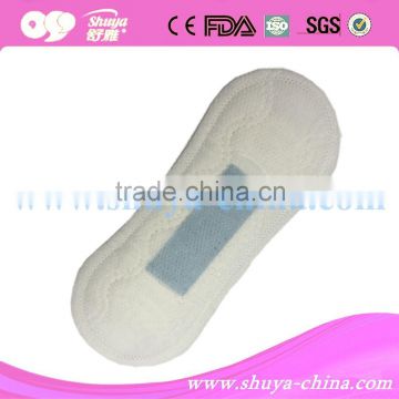Soft silk cotton mini sanitary pad factory price