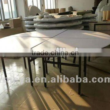 Restaurant dinning PVC wood round table (GT606)