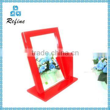 Painted Wooden Framed Mirror Glass fancy table mirror