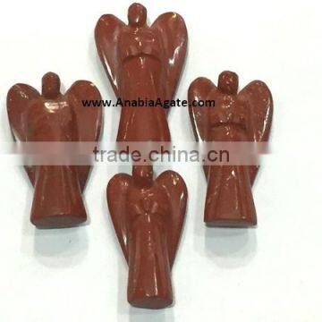 Red Jasper 1 inch Angels : Wholesale Gemstone Angels : Agate Angels