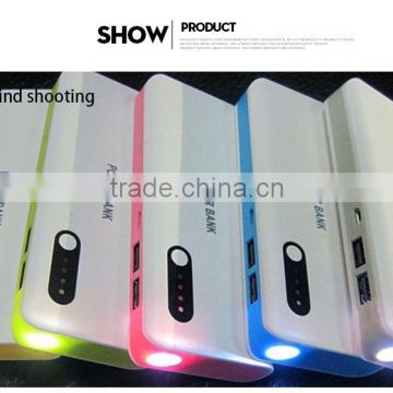 New Higher Capacity Portable Mobile Power Bank 13000mAh with Led Flashlight