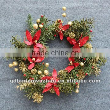 Decorative Chistmas Pinecone Wreaths / Artificial Flower Wreaths