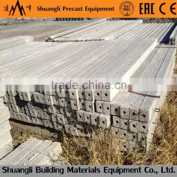 prestressed concrete green house upright poles column forming machine reinforced vineyard post