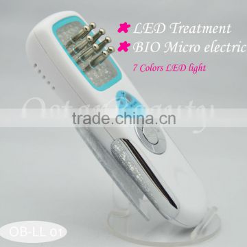 (HOT Sale) Handheld Microcurrent and led light therapy machine (OB-LL 01)