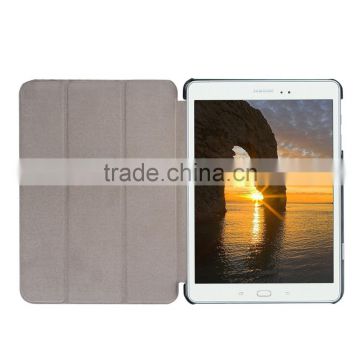 Quality Karst Texture Leather for Galaxy Tab S2 9.7' T810 T815 Leather Case foldable smart case Business Protective case PC+ PU