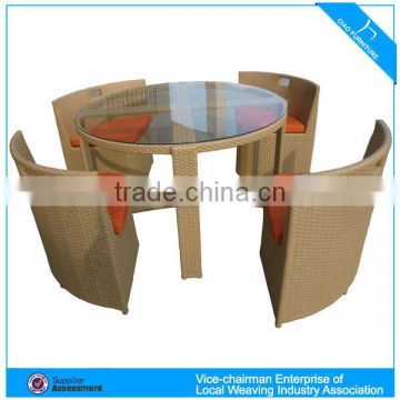 morden leisure design rattan dining table set CF672