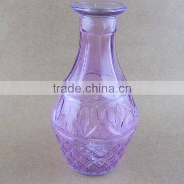 colored glass vase / glass flower vase