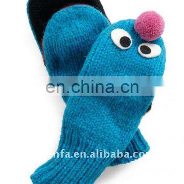 fashinal lovely cute soft cozy popular knit animal glove