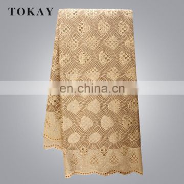 Most Popular Swiss Cotton Lace Fabric In High Quality