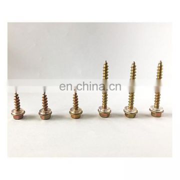 zinc plated plastic washer drilling tail bolt screw