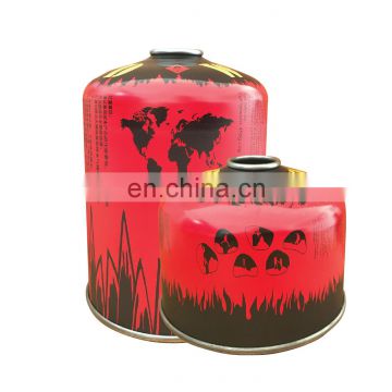 Screw valve butane gas cartridge 450g and butane gas cartridge 450g hebei dingzhou
