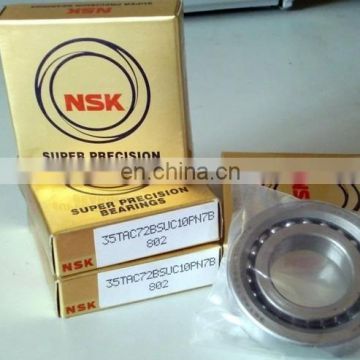 High precision original P4 angular contact ball bearing NSK ball screw bearings 35TAC72BSUC10PN7B
