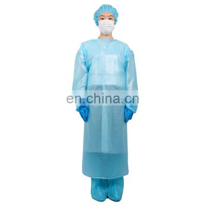 Waterproof Disposable Isolation Gown Lab Coveralls Lightweight Workwear Disposable Isolation Apron