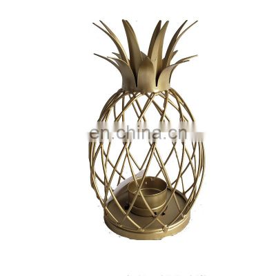 Home Metal Pineapple Fruits home Decoration Tealight Candle Holder