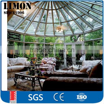 Beautiful and practical aluminium curved glass sunrooms with Australia standard