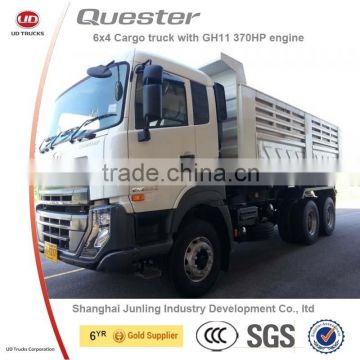 6x4 370HP UD quester heavy cargo truck with high cargo