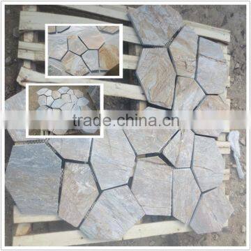 Natural flagstone with mesh backing