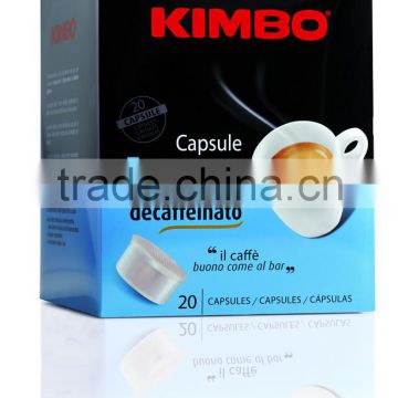 KIMBO ESPRESSO DECAFFEINATO capsules 20 * 7g