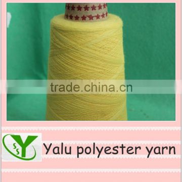 faint yellow spun yarn