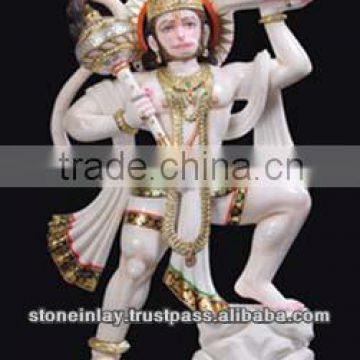 A Beautiful Hanuman from White Marble