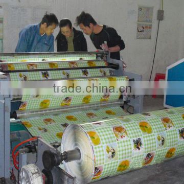 Hot sale PVC printed tablecloth in roll any size