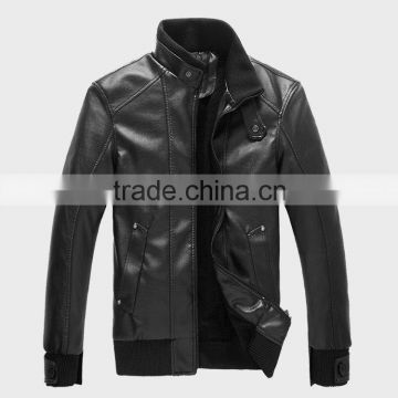 PU leather jacket for men