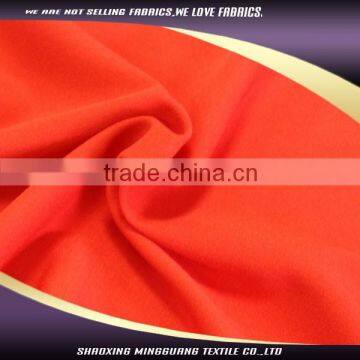 Hot sale 95 polyester 5 spandex orange woven ladies uniform fabric textile