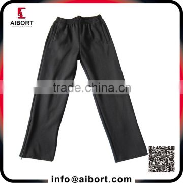 High quality black pants with side zip pocket