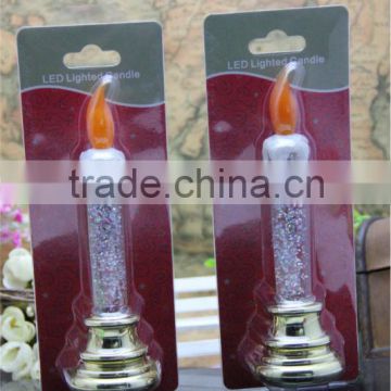 led pillar and church candle water filled battery operated