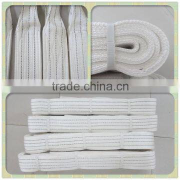 EC White webbing slings with resistance to mineral acides and alkali