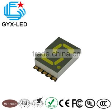 Best quality 7.6*12.7 single digit 7 segment LED digit Display sliver surface Common Anode air type