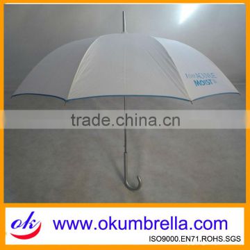 Arc 24''*8Ribs High Quality White Straight Umbrella OK168