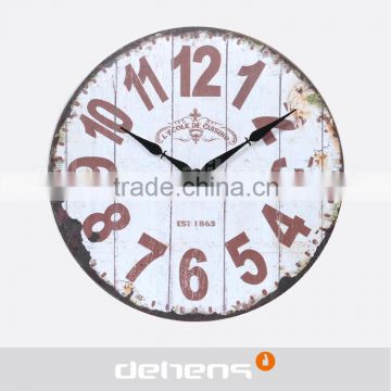 DEHENG Quartz Analog Type shabby chic wall clock