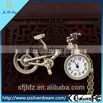 Bicycle Cartoon Watch Vintage Necklace Watch