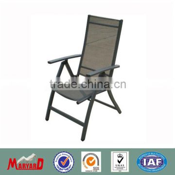 Fashion aluminium deck chair for outdoor dining