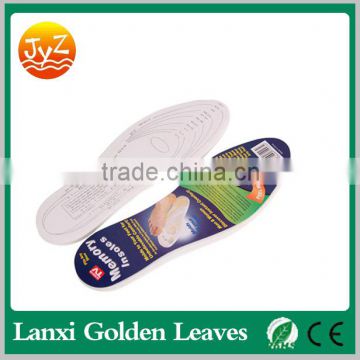 Antibacterial Comfortable Memory Sponge Foam Shoe Insoles Latex Self Cutting Line Memory Foam Insole