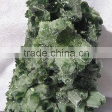 Nature crystal green cluster